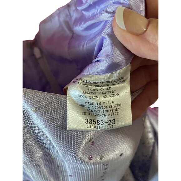 Gunne Sax Jessica McClintock Dress Purple Size 3 Vintage - Picture 4 of 15